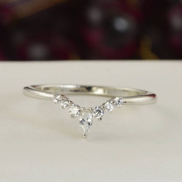 NEW WOMENS 925 STERLING SILVER ENGAGEMENT RINGS WEDDING RINGS DIAMOND SET - Picture 7 of 8